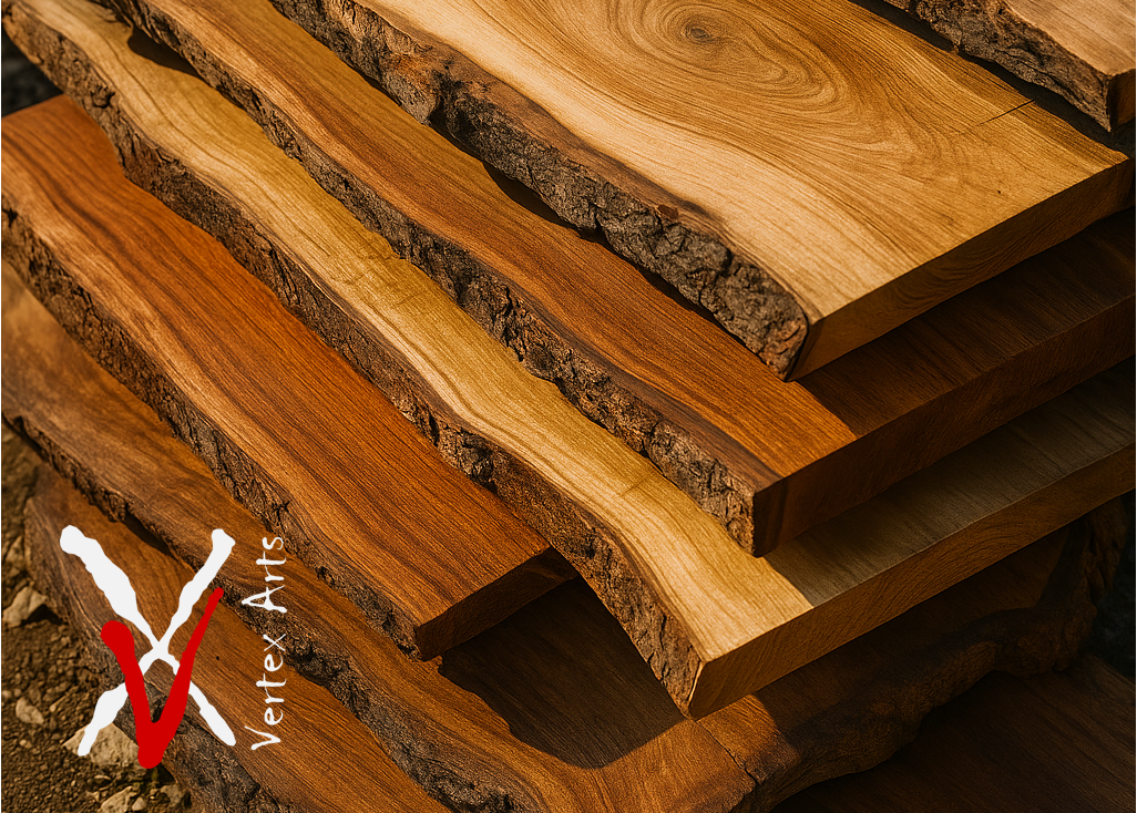 Mesa con madera reciclada